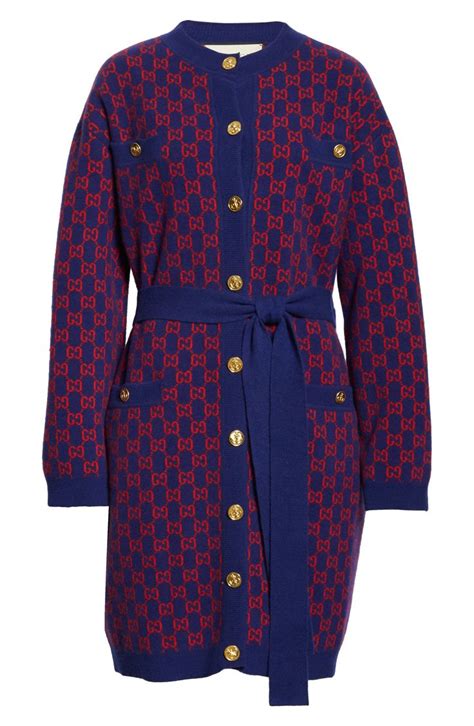 gucci gg jacquard wool|indigo wool Gucci cashmere coat.